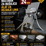 Nastavak za bušilicu - alat za rezanje lima