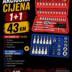 Set udarnih i nasadnih Torx nastavaka + gedore 1/4