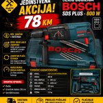 Čekić bušilica Bosch SDS plus - 800 W