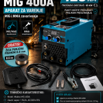 Aparat za varenje Makita MIG 400A - MIG i MMA zavarivanje