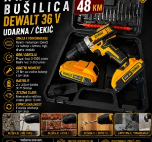 Aku bušilica DeWalt 36 V (udarna/čekić)