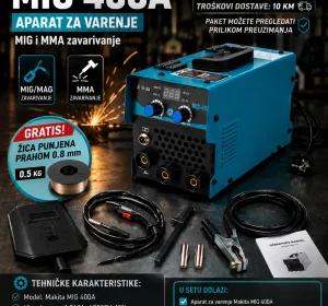 Aparat za varenje Makita MIG 400A - MIG i MMA zavarivanje