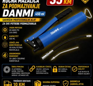 Ručna mazalica za podmazivanje DANMI (450 ml)