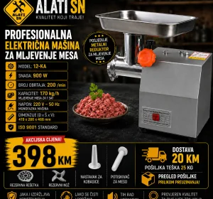 Profesionalna električna mašina za mljevenje mesa