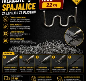 Talasaste "S" spajalice za varilicu plastike