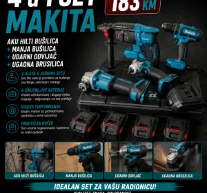 4 u 1 set Makita + 4 baterije