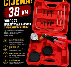 Pribor za odzračivanje kočnica s vakuumskom crpkom
