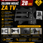 Zglobni nosač za TV