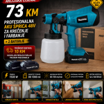 Aku šprica 48 V za krečenje i farbanje Makita + 2 baterije