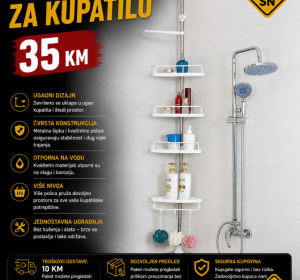 Ugaona polica za kupatilo