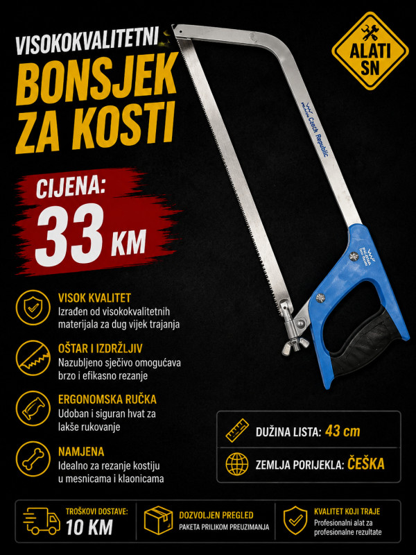 Ručna testera za kosti (bonsek)