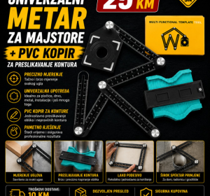 Univerzalni metar za majstore + PVC kopir