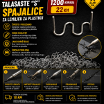 Talasaste "S" spajalice za varilicu plastike