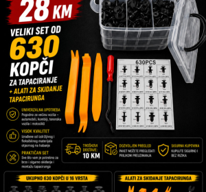 Veliki set od 630 spojki za tapaciranje + alati