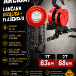 Lančana dizalica - Flašencug (1 ili 2 tone nosivosti)