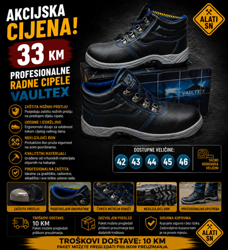 Radne cipele Vaultex (od 42 do 46)