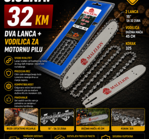 Dva lanca + vodilica za motornu pilu