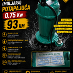 Pumpa za prljavu vodu (muljara) potapajuća 0.75 kW