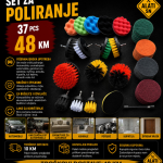 Set za poliranje 37 komada