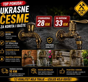 Ukrasne česme za korita i bašte