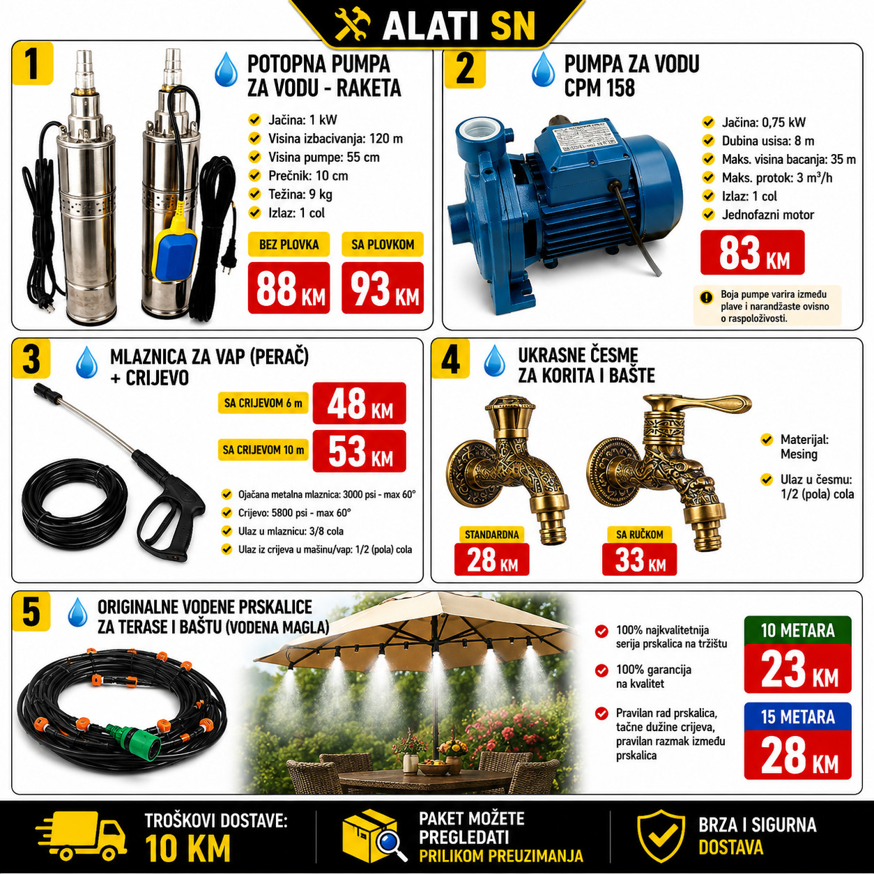 Ljetna akcija u ALATI SN - ponuda br 2