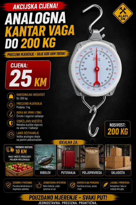 Analogna kantar vaga do 200 kg