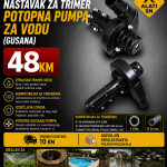 Nastavak za trimer - Potopna pumpa za vodu (gusana)