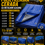 Polietilenska cerada sa metalnim alkama