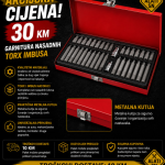 Garnitura nasadnih torx imbusa - 40 komada