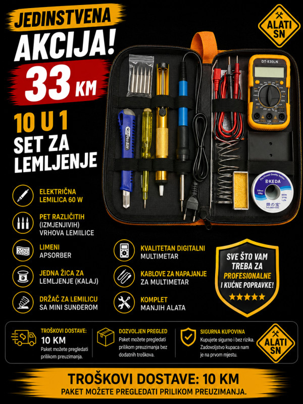 10 u 1 - set za lemljenje