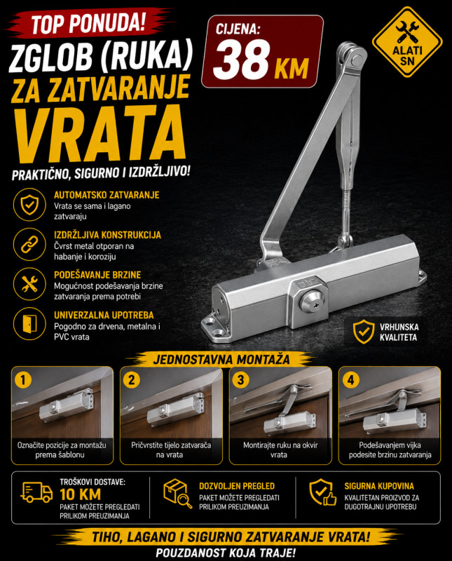 Zglob (ruka) za zatvaranje vrata