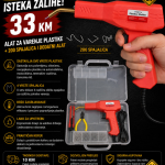 Alat za varenje plastike + 200 spajalica i dodatni alat