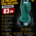 Pumpa za prljavu vodu (muljara) potapajuća 0.37 kW