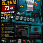 Pegla - varilica za spajanje PVC cijevi (Bautec)