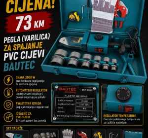Pegla - varilica za spajanje PVC cijevi (Bautec)
