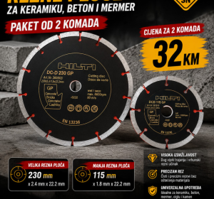 Profesionalne rezne ploče za keramiku, beton i mermer