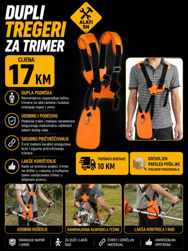 Dupli tregeri za trimer