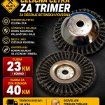 Čelična četka za čišćenje betonskih površina (100 mm)