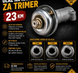 Ulaz na kardan od trimera - vrat trimera