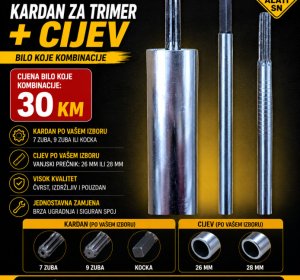 Kardan + cijev za trimer