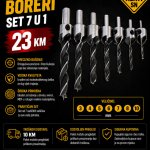 Frezenk boreri set 7 u 1