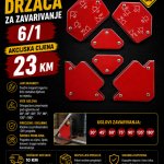 Set magnetnih držača za zavarivanje 6/1