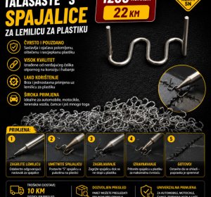 Talasaste "S" spajalice za varilicu plastike