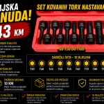 Set kovanih torx nastavaka