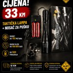 Taktička lampa + nosač za pušku