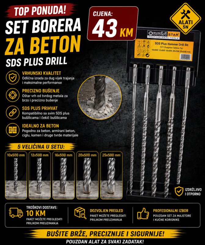 Set borera za beton