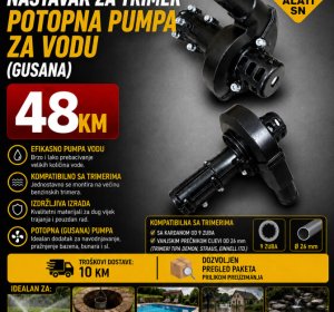 Nastavak za trimer - Potopna pumpa za vodu (gusana)