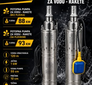 Potopne pumpe za vodu - Rakete