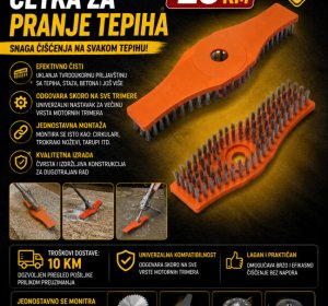 Nastavak za trimer - četka za pranje tepiha