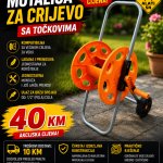 Motalica za crijevo (sa točkovima)